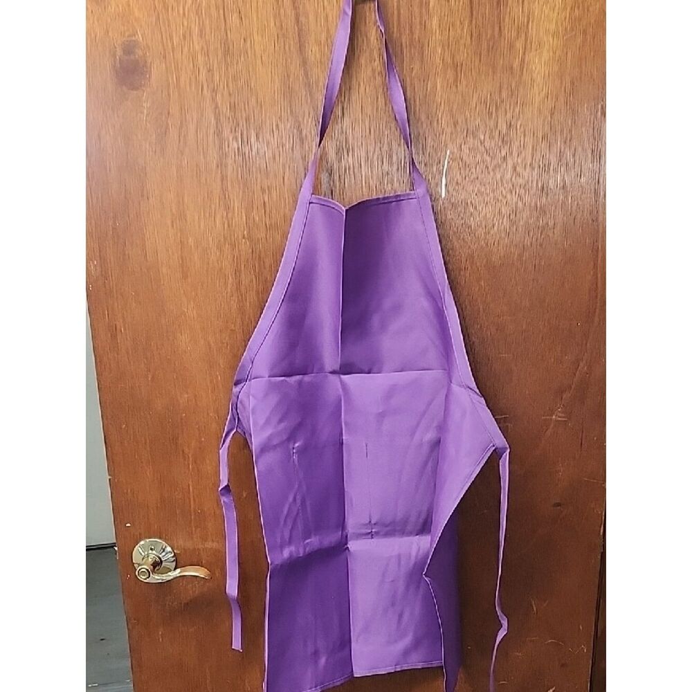 Versatile Purple Kitchen Apron with Front Pockets